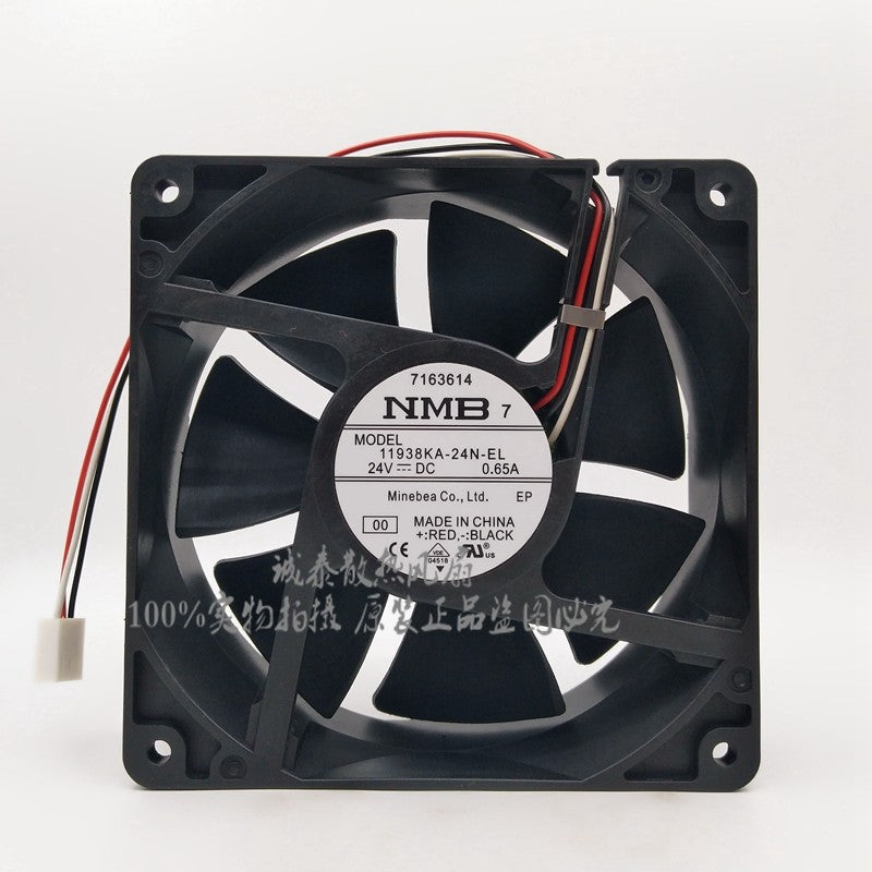 NMB 11938KA-24N-EL 24V 0.65A 2wires 3wires Cooling Fan NMB 11938KA-24N-EL 24V 0.65A 2wires 3wires Cooling Fan